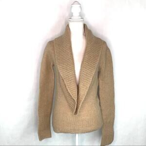 La Redoute Cowl Neck Sweater Tan Size S Wool Blend‎